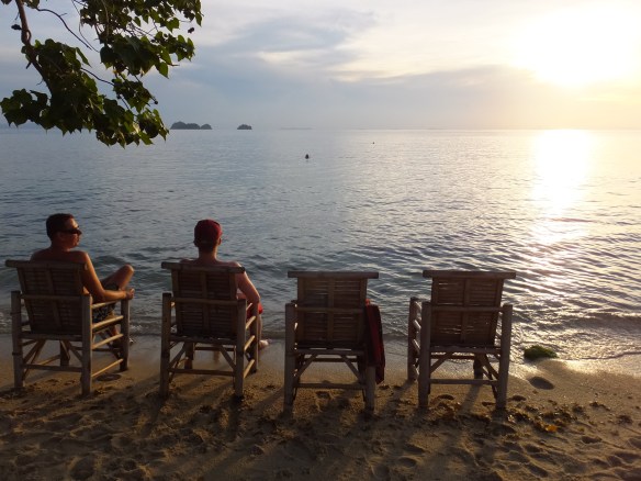 getting ready for sunset